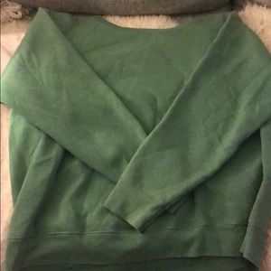 Olive green crew neck sweater